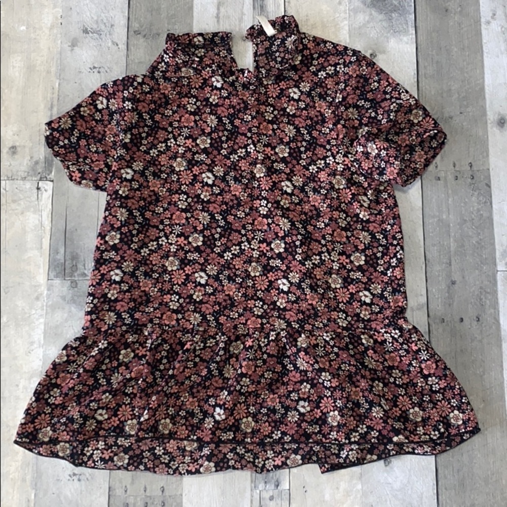 Orange creek peplum floral blouse